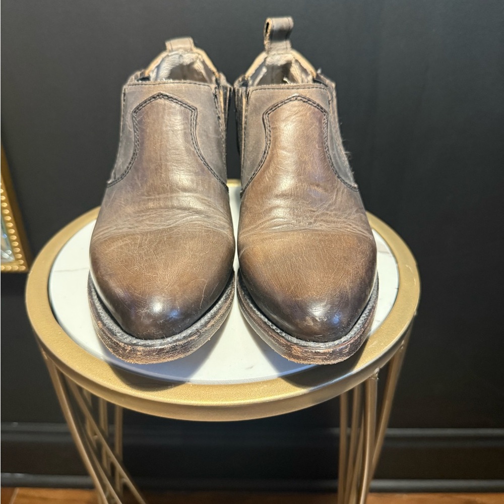 Freebird by Steven Brown Leather Ankle Boots
